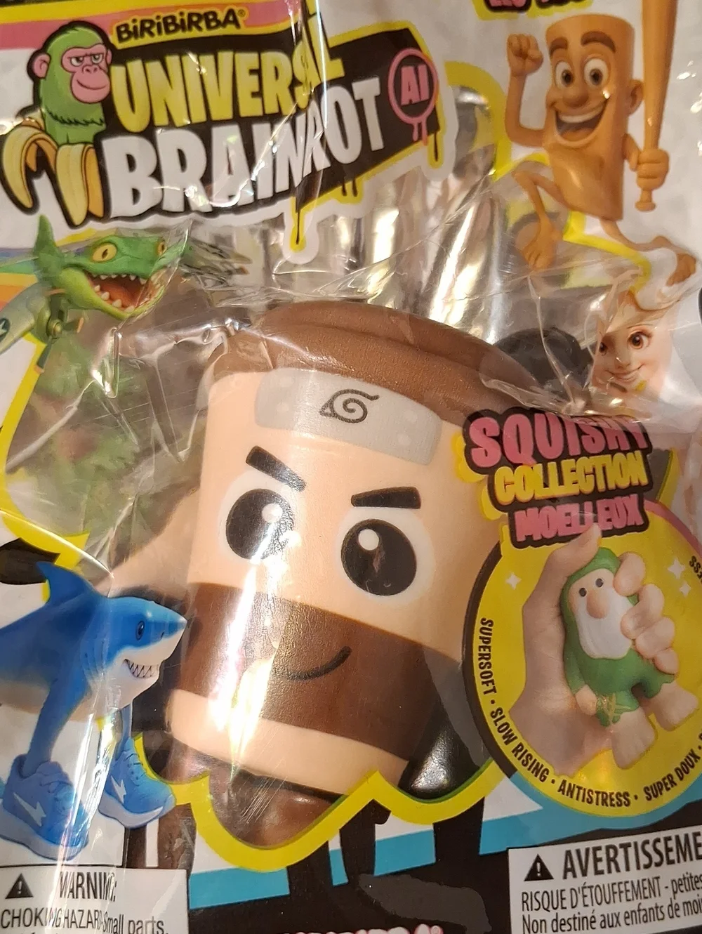 Universal Brainrot Squish Figure - Brown & Beige
